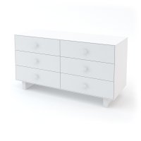 Commode Merlin Rhea 6 tiroirs - Blanc